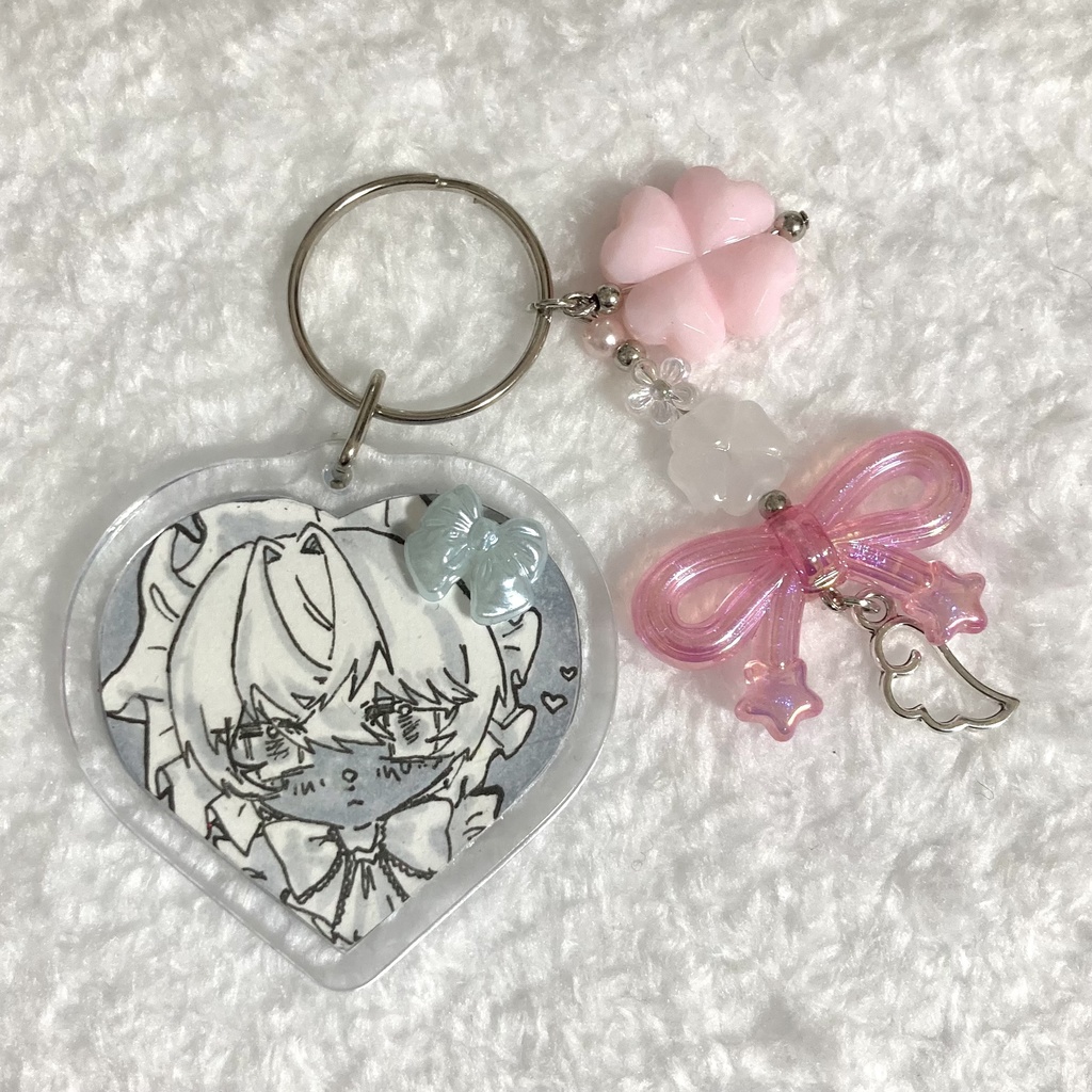 原画付きキーホルダー