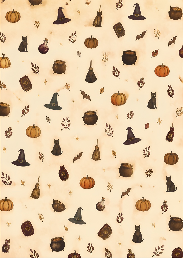 Halloween DESIGN PAPER|5枚セット