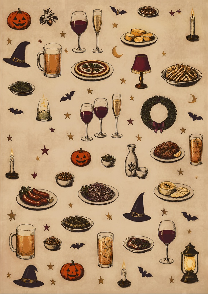 Halloween DESIGN PAPER|5枚セット