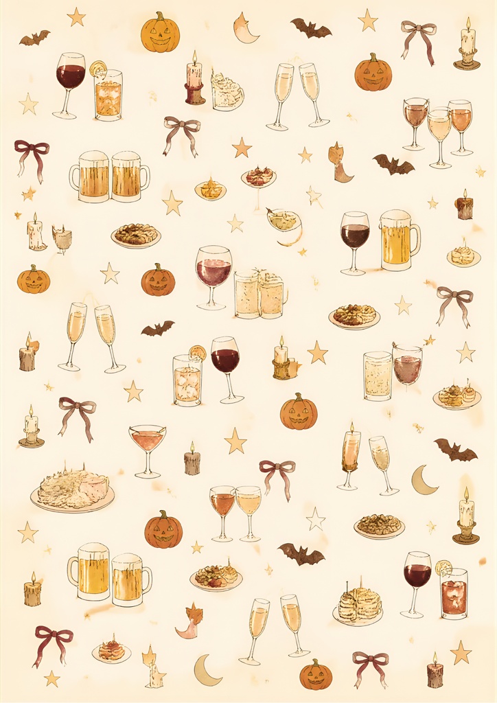 Halloween DESIGN PAPER|5枚セット
