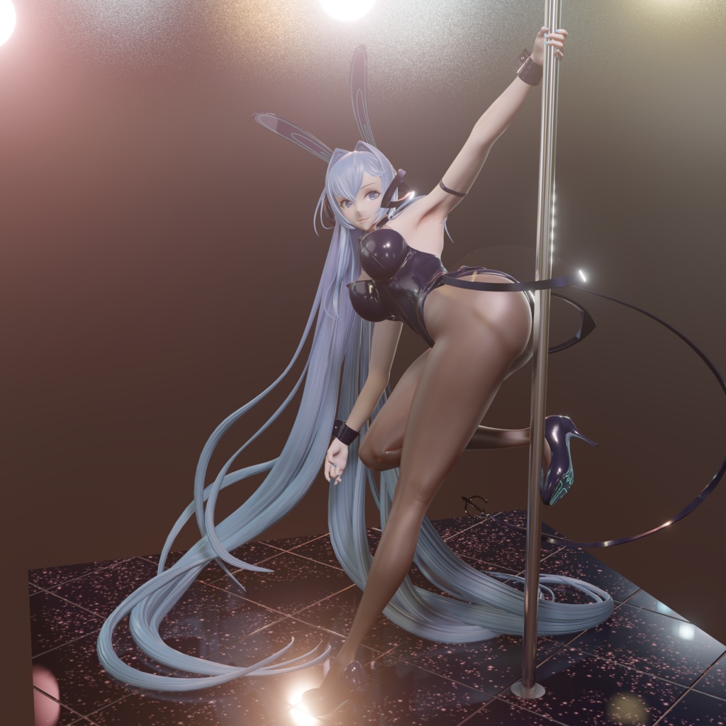 ニュージャージー バニーガール 3Dモデル New Jersey Bunny Girl 3Dmodel