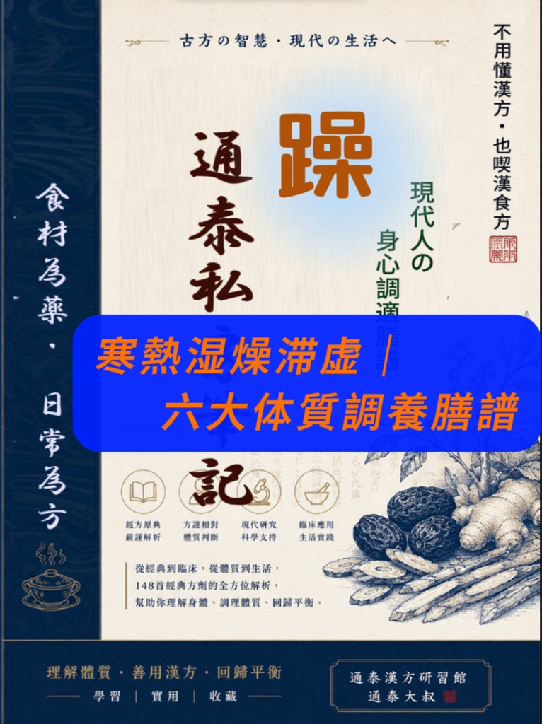 日本漢方｜燥体質調養膳譜（3方精選）