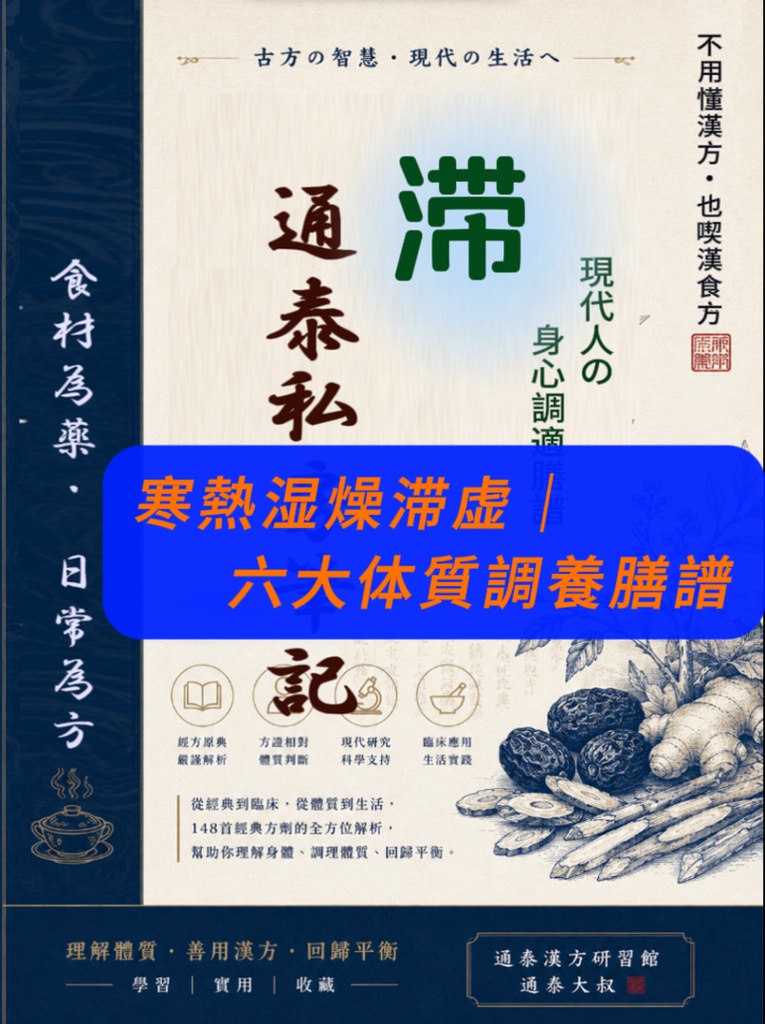 日本漢方｜滞体質調養膳譜（3方精選）