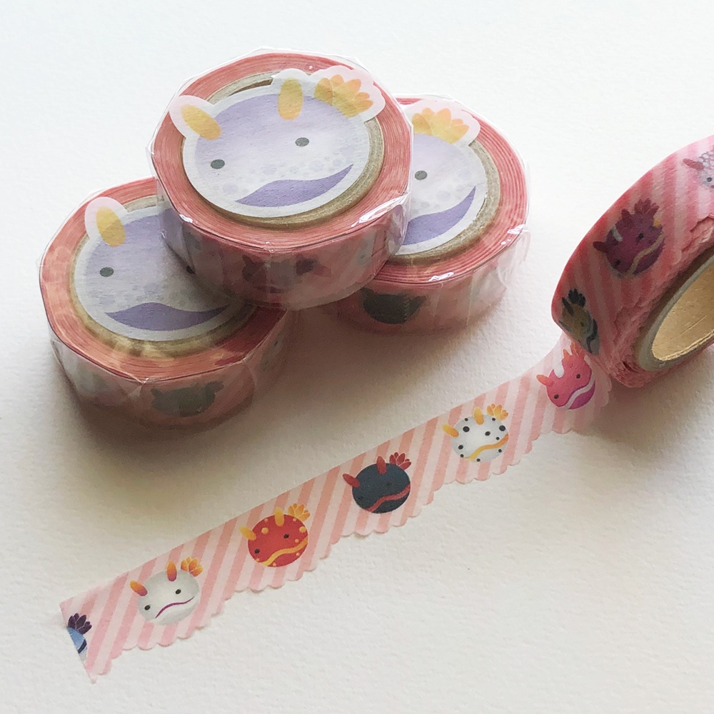 ウミウシマスキングテープ 3種