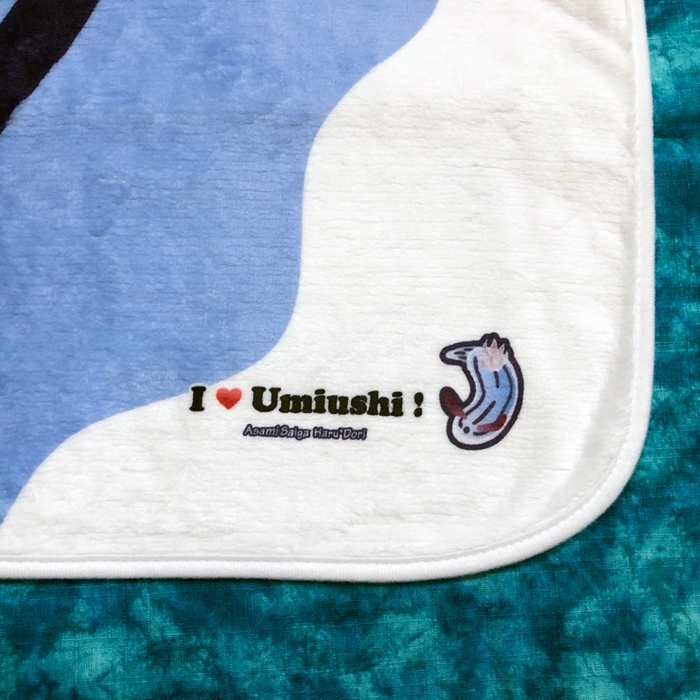 ウミウシになれるフードバスタオル(ミゾレウミウシ)