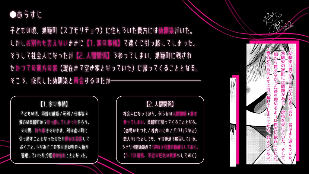 【CoC R15ヤンデレシナリオ】好い厭い SPLL:E194337