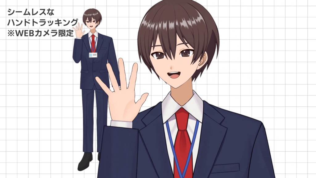 【汎用モデル】カスタム男子 スーツ【VTS/ハンドトラッキング/Vtuber用Live2Dモデル】