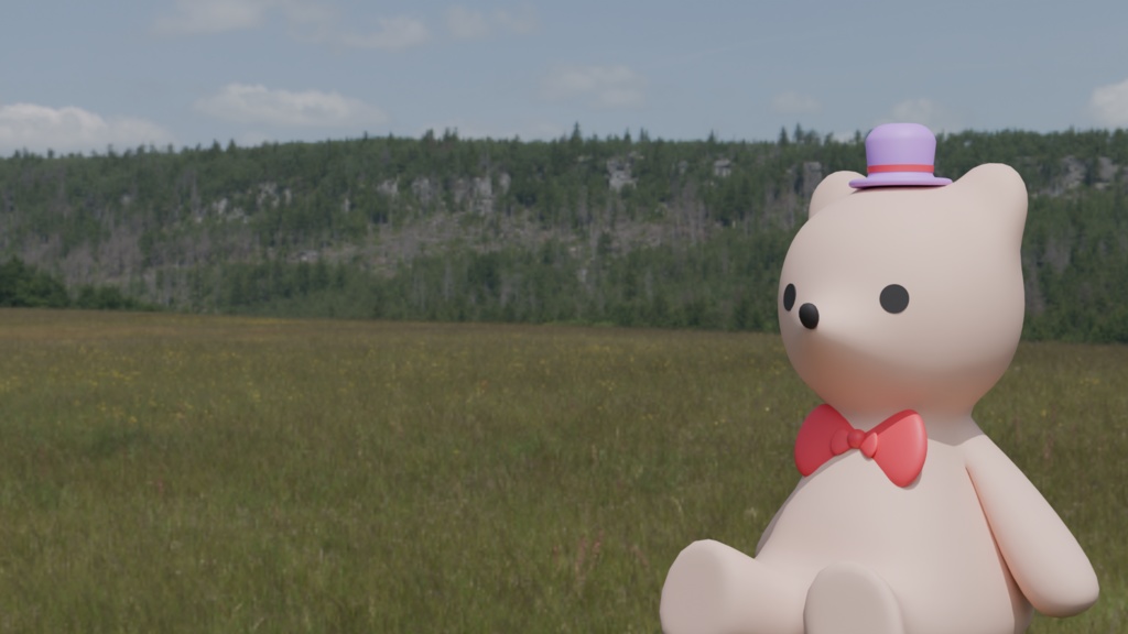 【3D】くまのぬいぐるみ