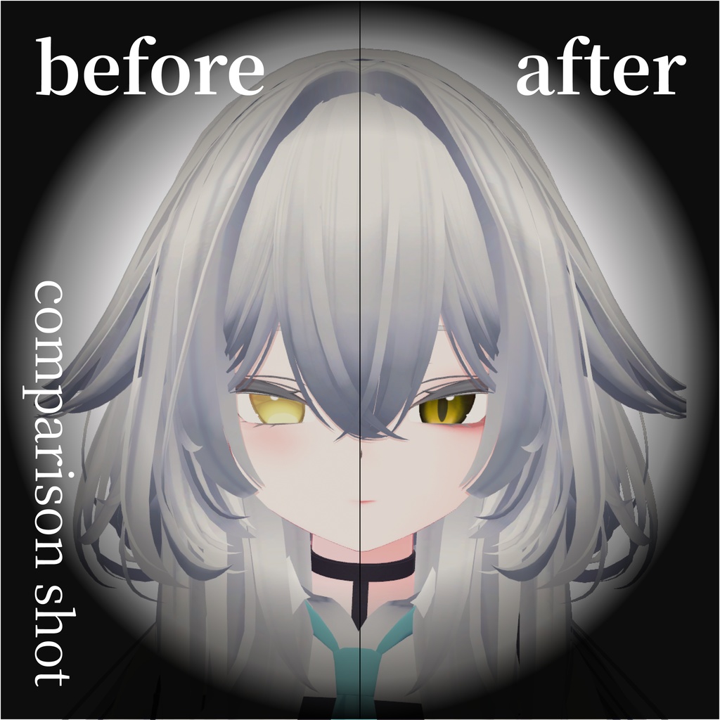 { SALE }「rurune」13 color Predator Eye Texture, Soft Smoky Makeup & Body Texture, Tail Decal