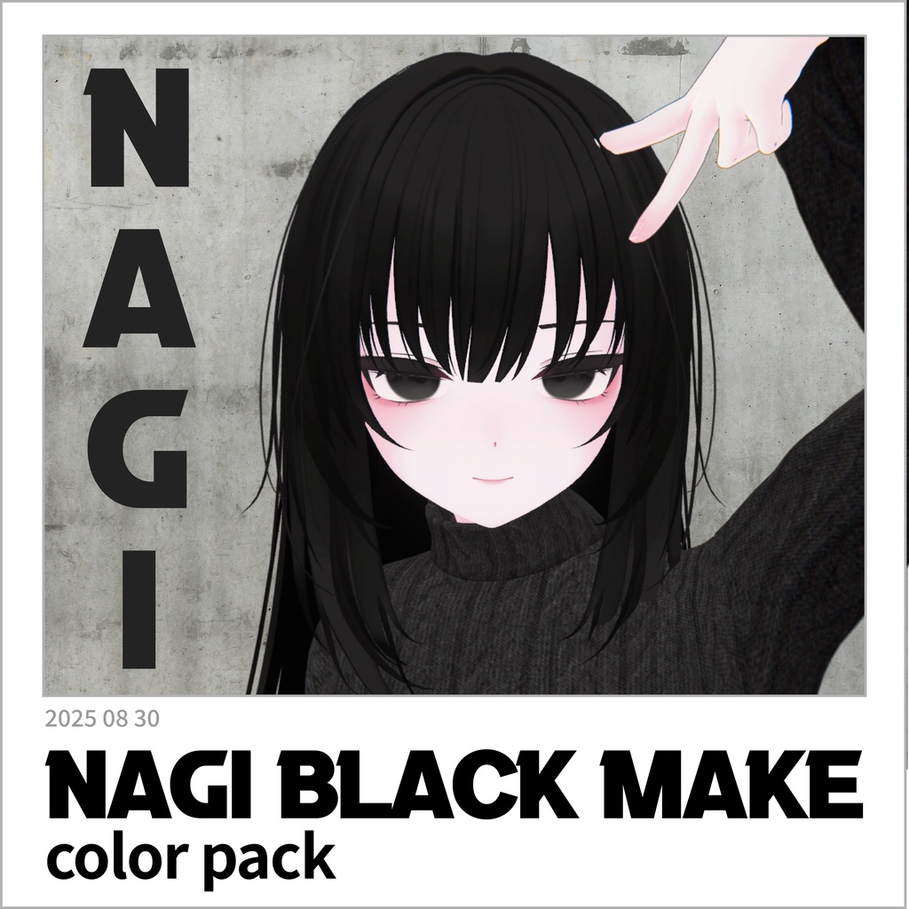 【凪-NAGI-】Black Make up Color pack with [ 23 Color ] Eye Texture