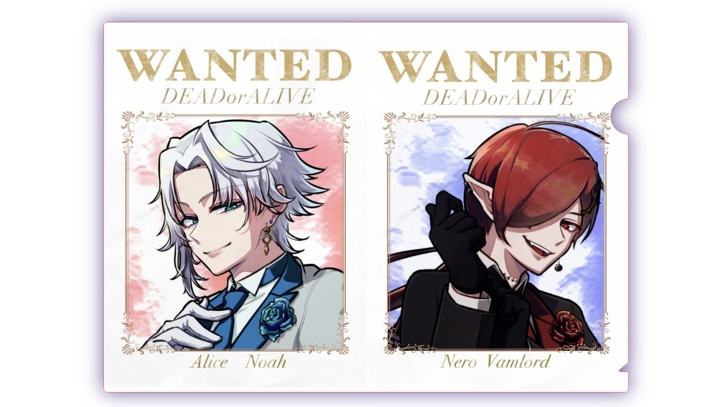 【1周年記念】WANTEDクリアファイル