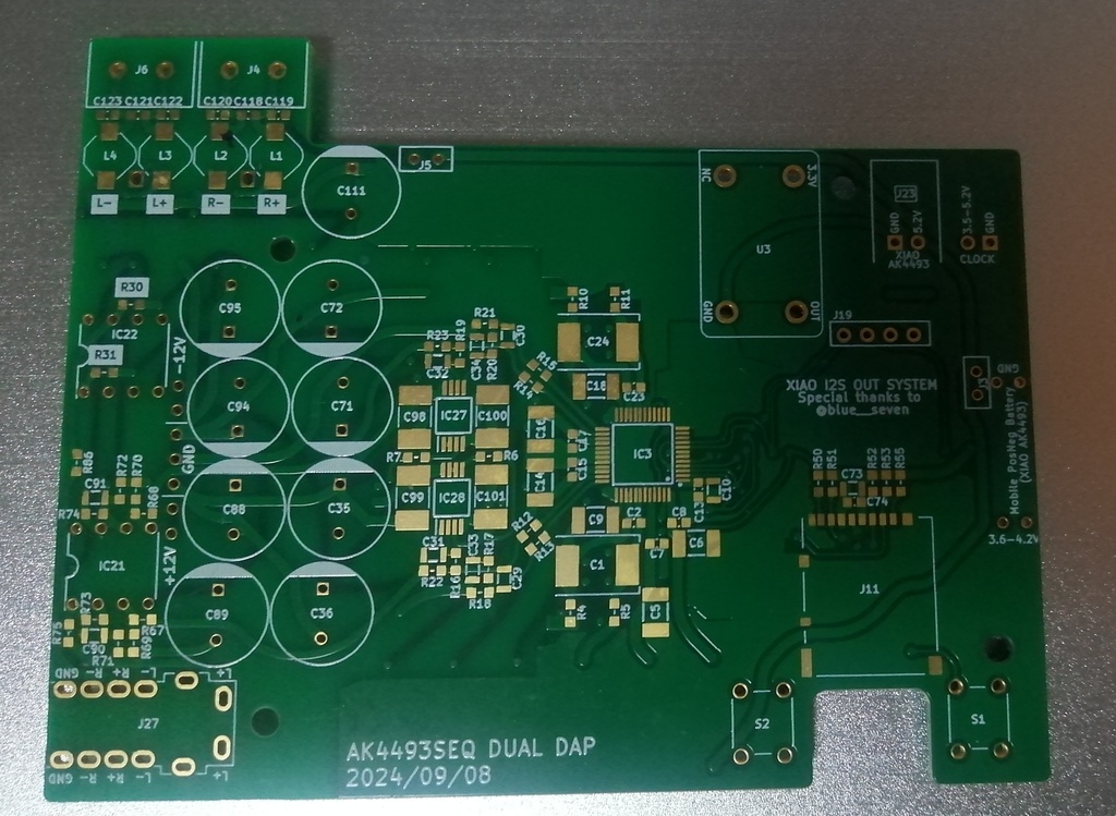 AK4493SEQ DUAL DAP基板