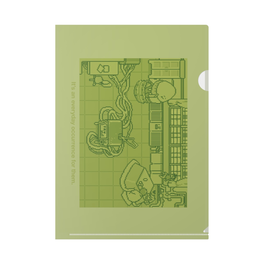 「穴街の彼等 8bit風」クリアファイル