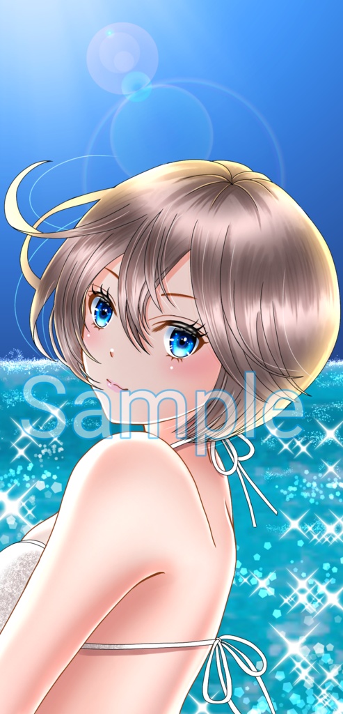 海辺の女の子