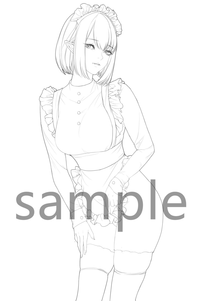 【イラスト集Maid】原稿を約定する