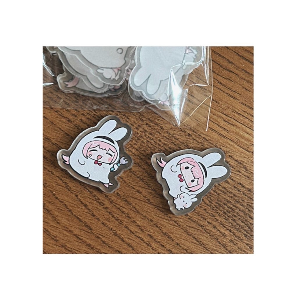 うさぎのようなンゴちゃんミニアクリルフィギュア