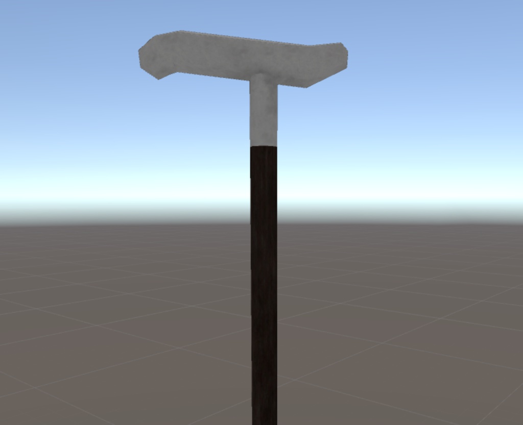 【オリジナル3Dモデル】紳士の杖(△134ポリゴン)