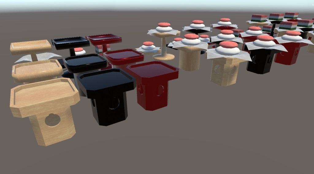 ひな祭りで使えそうな3Dモデル【VRChat使用可、オリジナル3Dモデル】