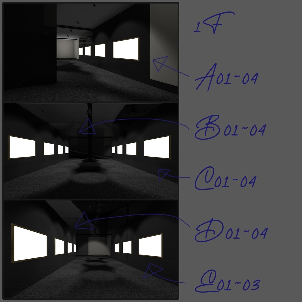 【Unity2019 SDK2.0対応しました】 美術館、写真館の3Dモデル ※VRChatなどで使用可、ワールド制作時使用可、オリジナル3Dモデル