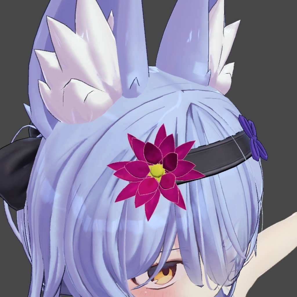 【VRChat使用可】蓮の飾り(△2680ポリゴン)