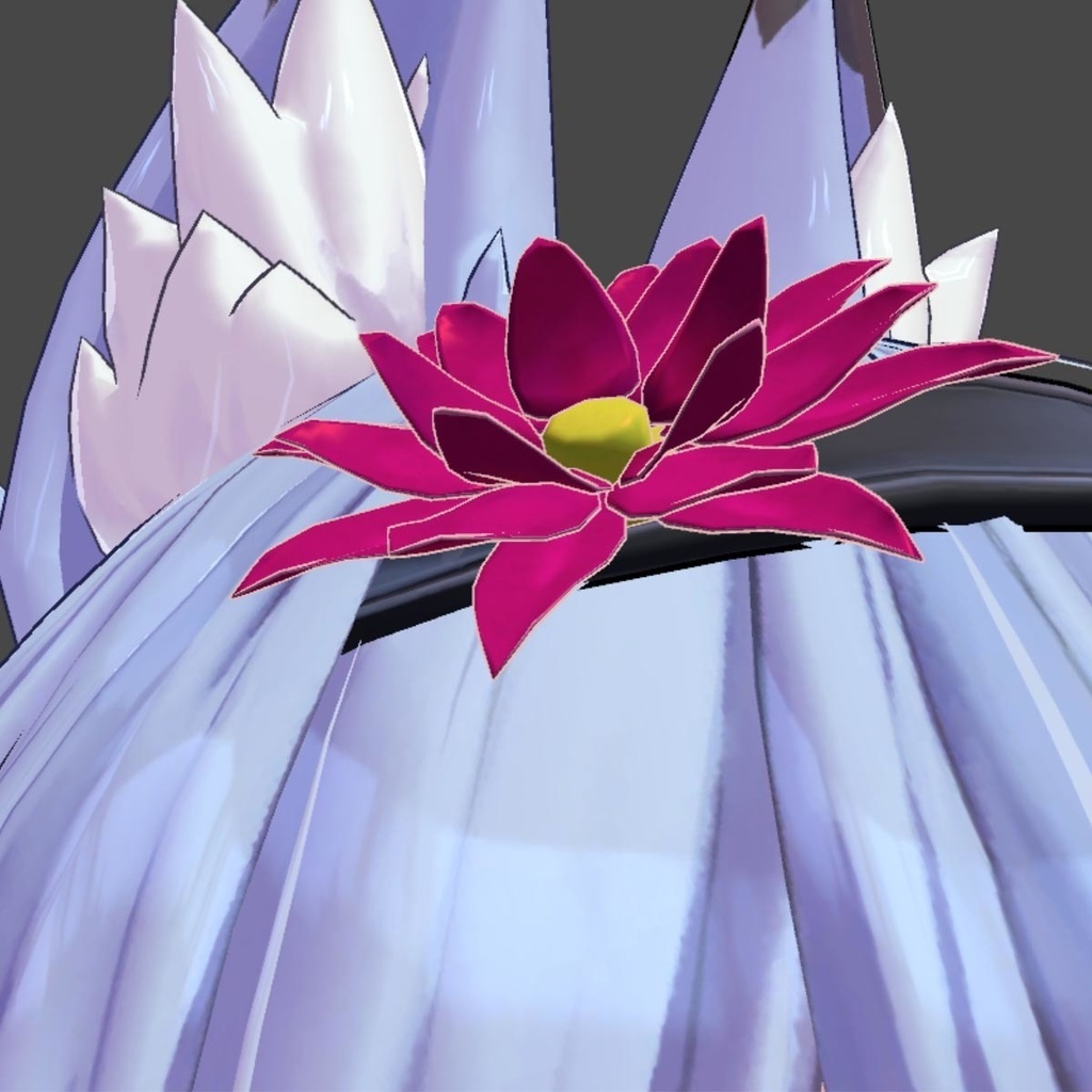 【VRChat使用可】蓮の飾り(△2680ポリゴン)