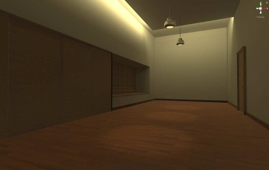 広い部屋の3Dモデル【VRChat使用可、オリジナル3Dモデル】