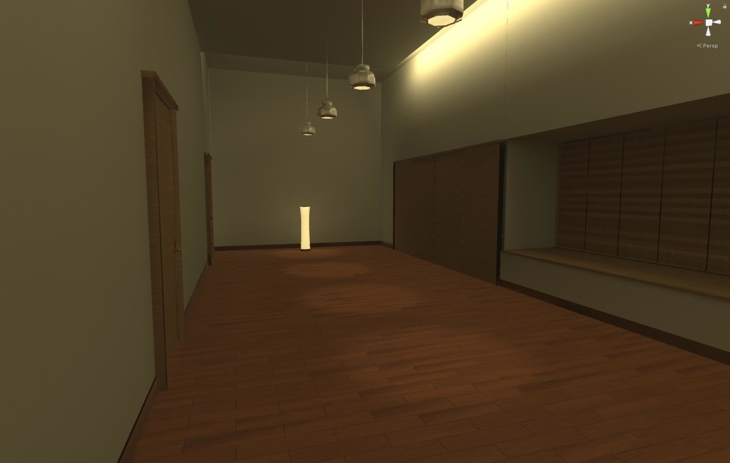 広い部屋の3Dモデル【VRChat使用可、オリジナル3Dモデル】