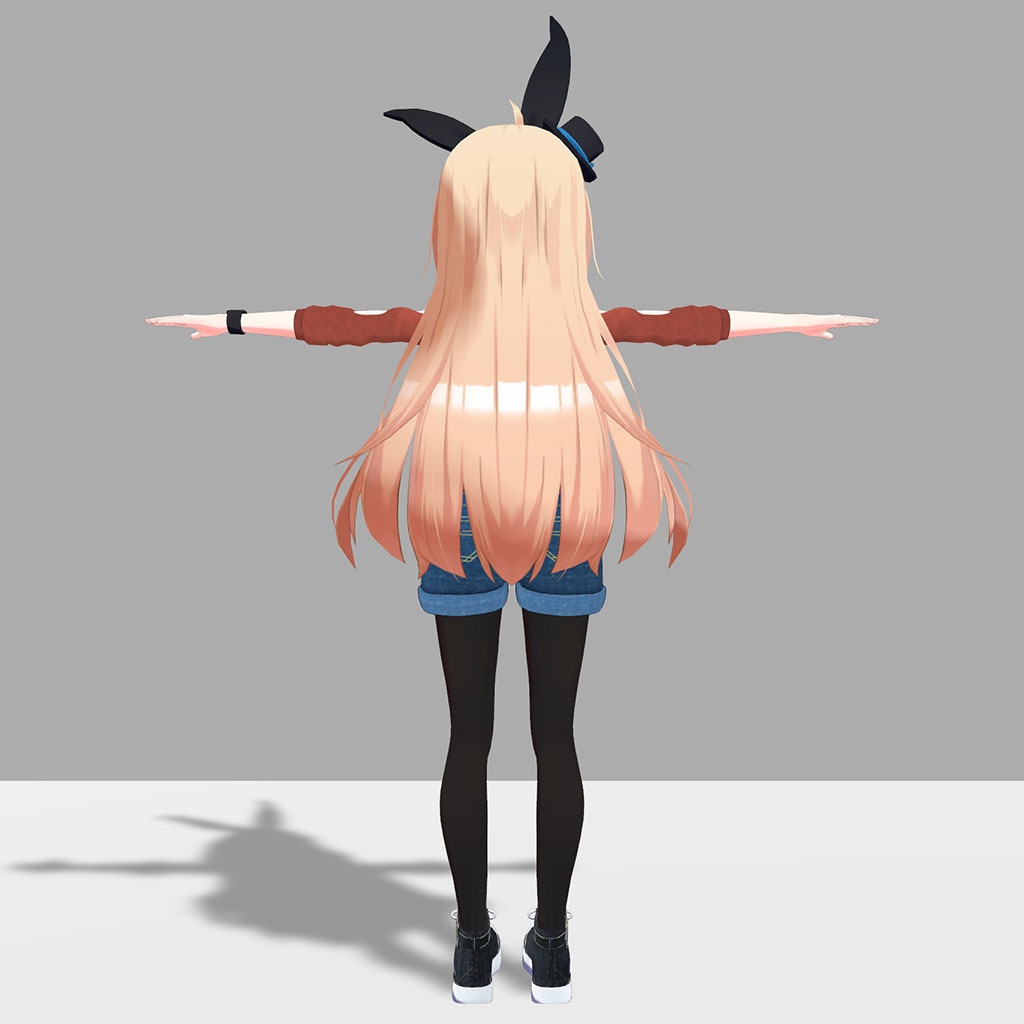 リアアリス(RearAlice)用衣装 オータムスタイル(秋服)オフショルダートップス、ミニデニムショートパンツ(ワイド)