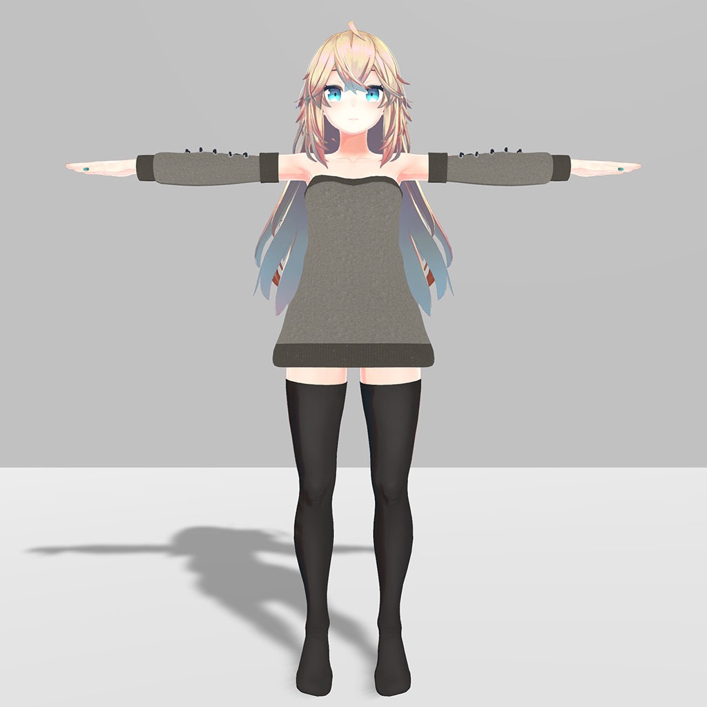 メリノ用衣装、オフショルダーセーター 袖紐タイプ