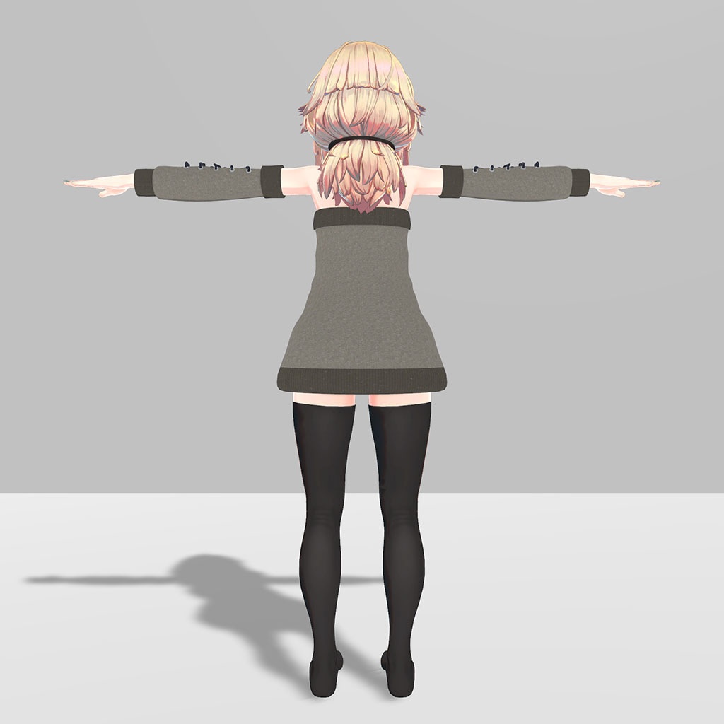 メリノ用衣装、オフショルダーセーター 袖紐タイプ