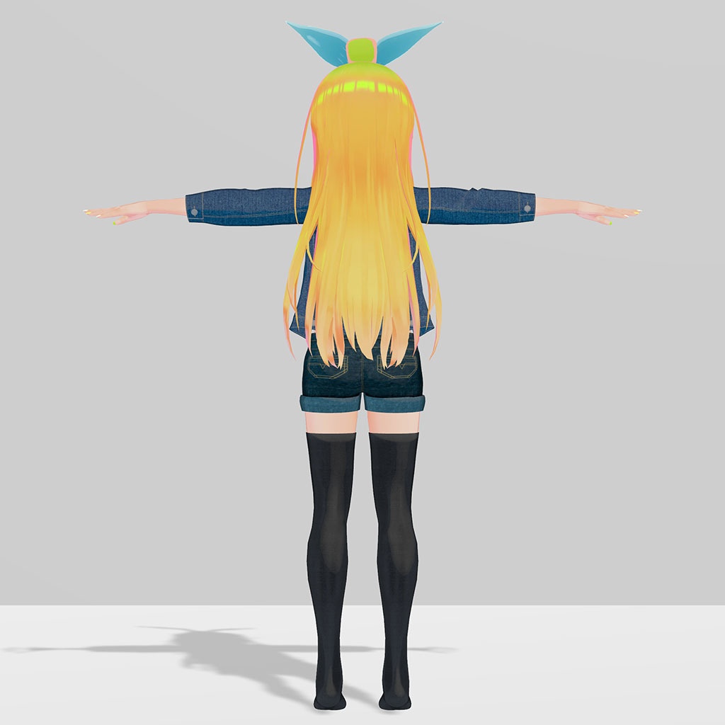 【PB対応】バナナのばななちゃん用着せ替え衣装、デニムコーディネート