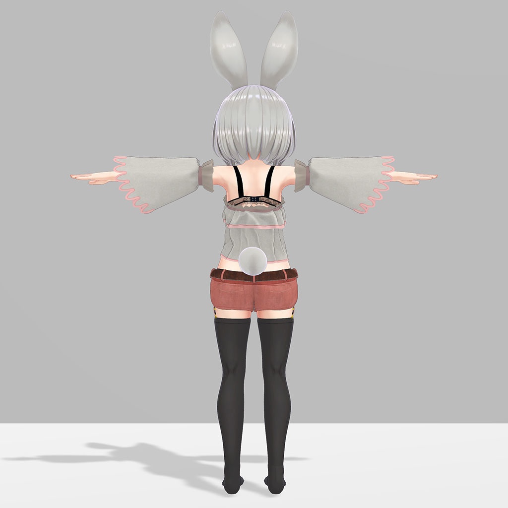 レイニィちゃん用の衣装、カジュアルウェア(トップス、スリーブ、ショートパンツ、ベルト)