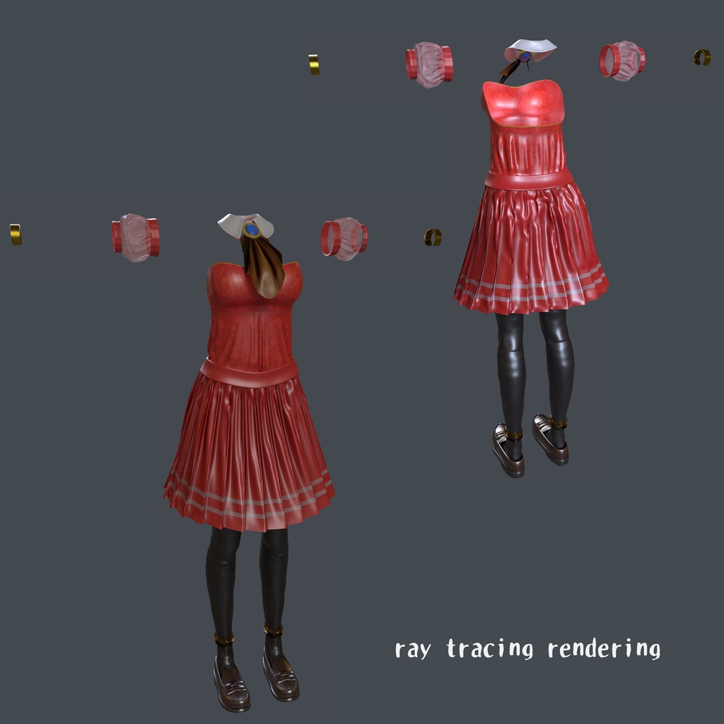 【PB対応】ルシナちゃん用の衣装、スクールドレスセット