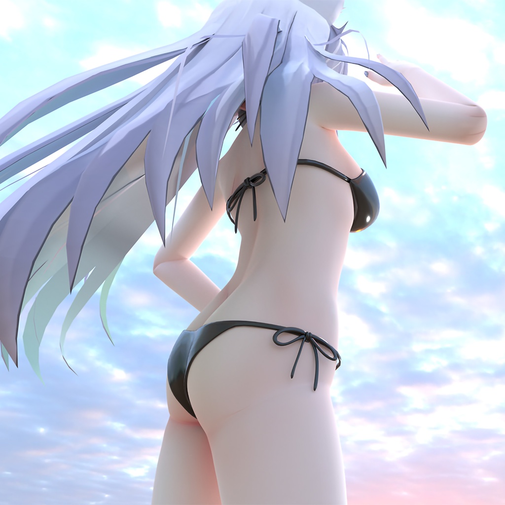 「ウルフェリア」用衣装、紐ビキニ、テクスチャ8色入り