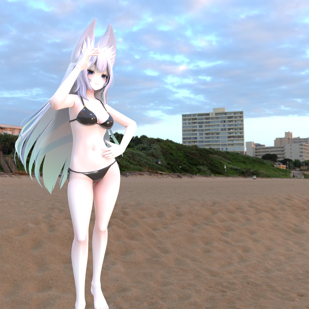 「ウルフェリア」用衣装、紐ビキニ、テクスチャ8色入り