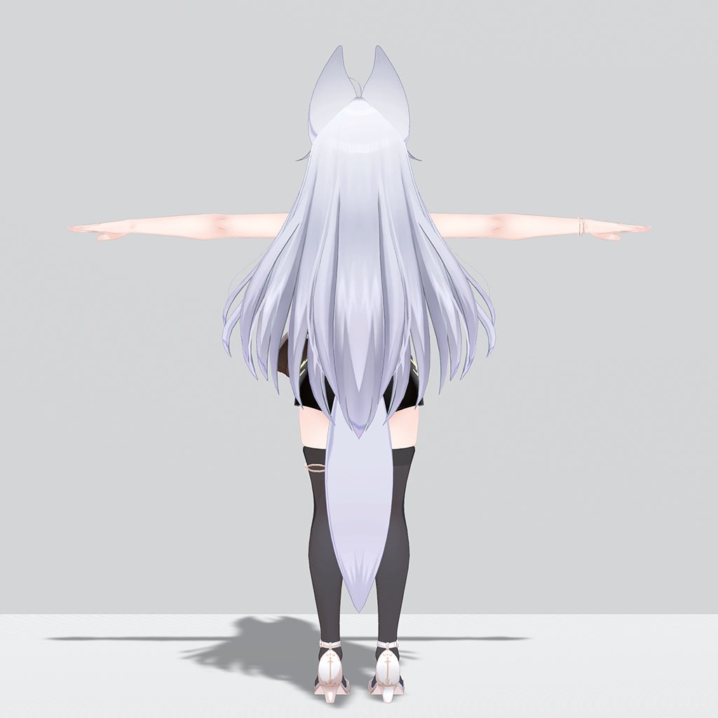 「ウルフェリア」用衣装、ブローチ付ブラウス(ノースリーブ)、レザーショートパンツ