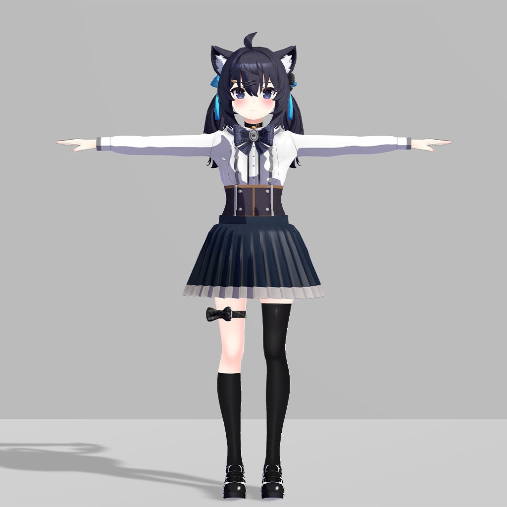 セフィラ(Sephira)用衣装、ガーリーフリルコーデ(ブラウス、スカート、コルセット、ブローチ)