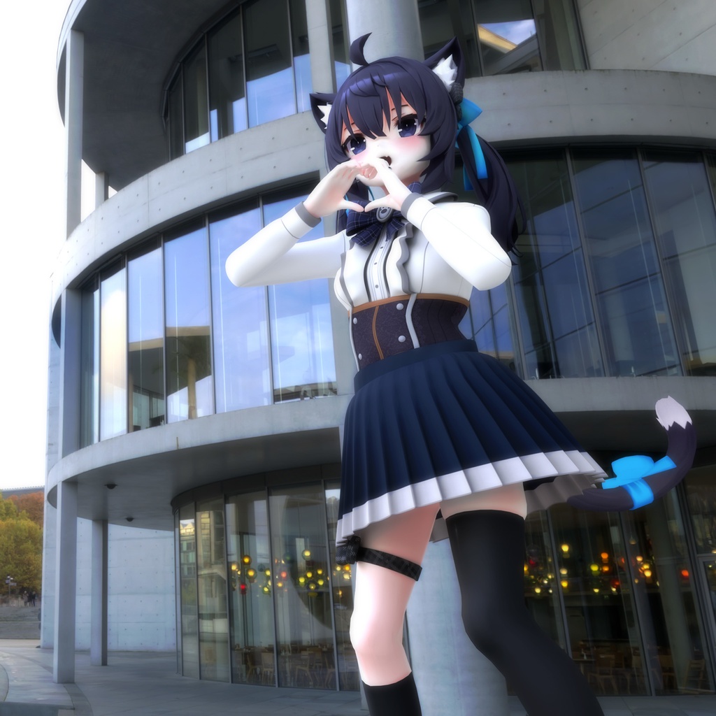 セフィラ(Sephira)用衣装、ガーリーフリルコーデ(ブラウス、スカート、コルセット、ブローチ)