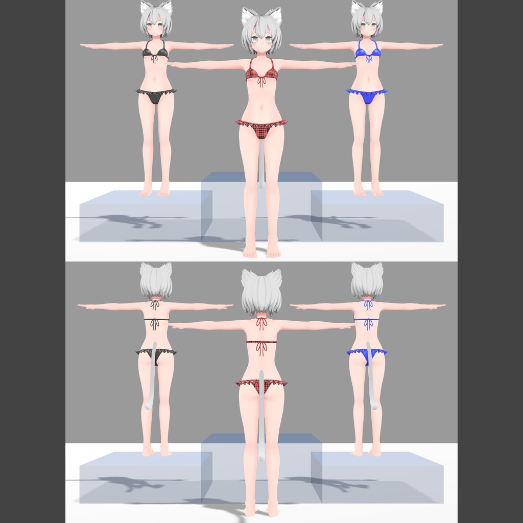 「NORANEKOSEVEN」用の衣装、フリル付ビキニ