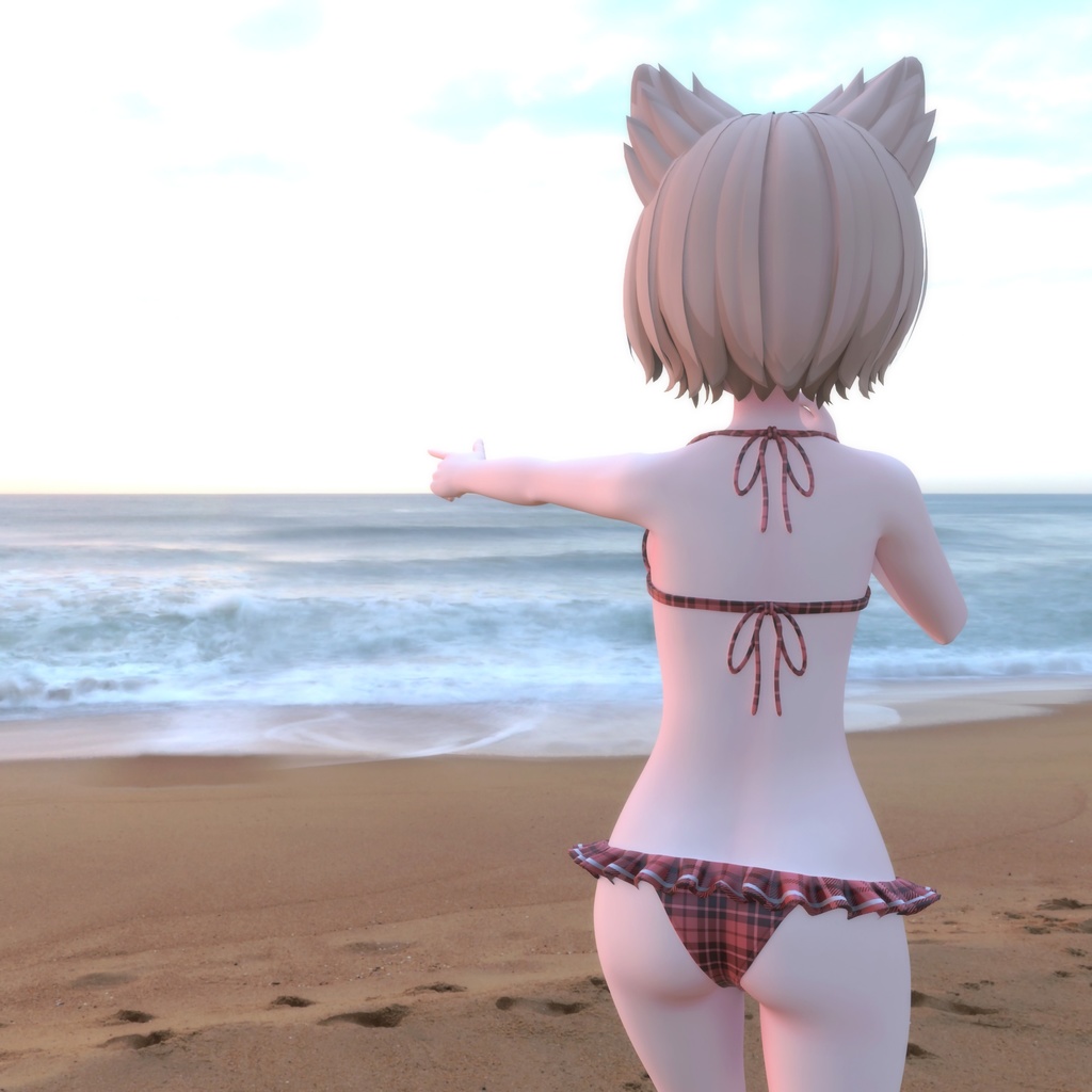 「NORANEKOSEVEN」用の衣装、フリル付ビキニ