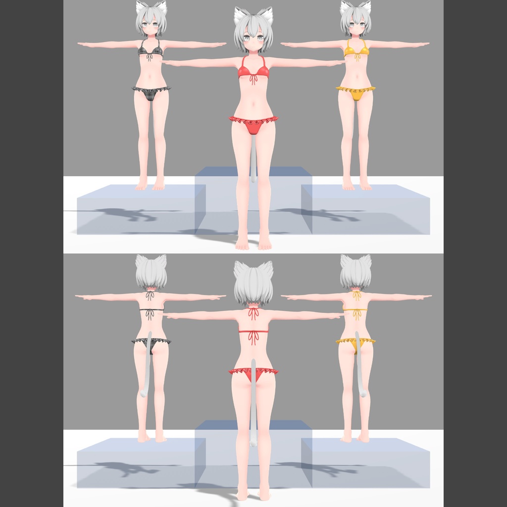 「NORANEKOSEVEN」用の衣装、フリル付ビキニ