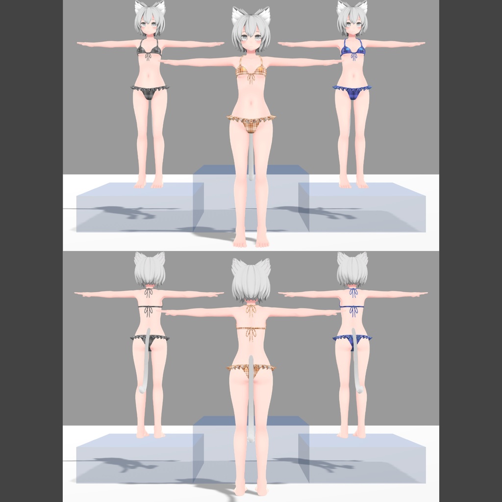 「NORANEKOSEVEN」用の衣装、フリル付ビキニ