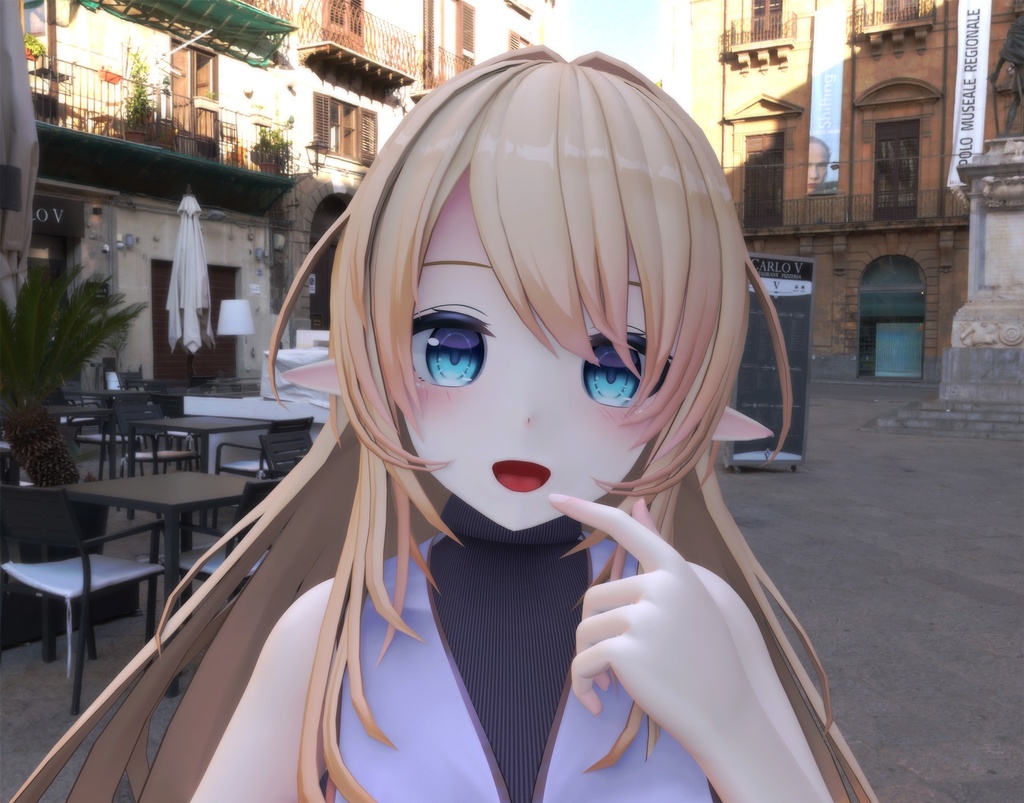 【PB対応】ルシナちゃん用の衣装、タートルネックワンピースセット