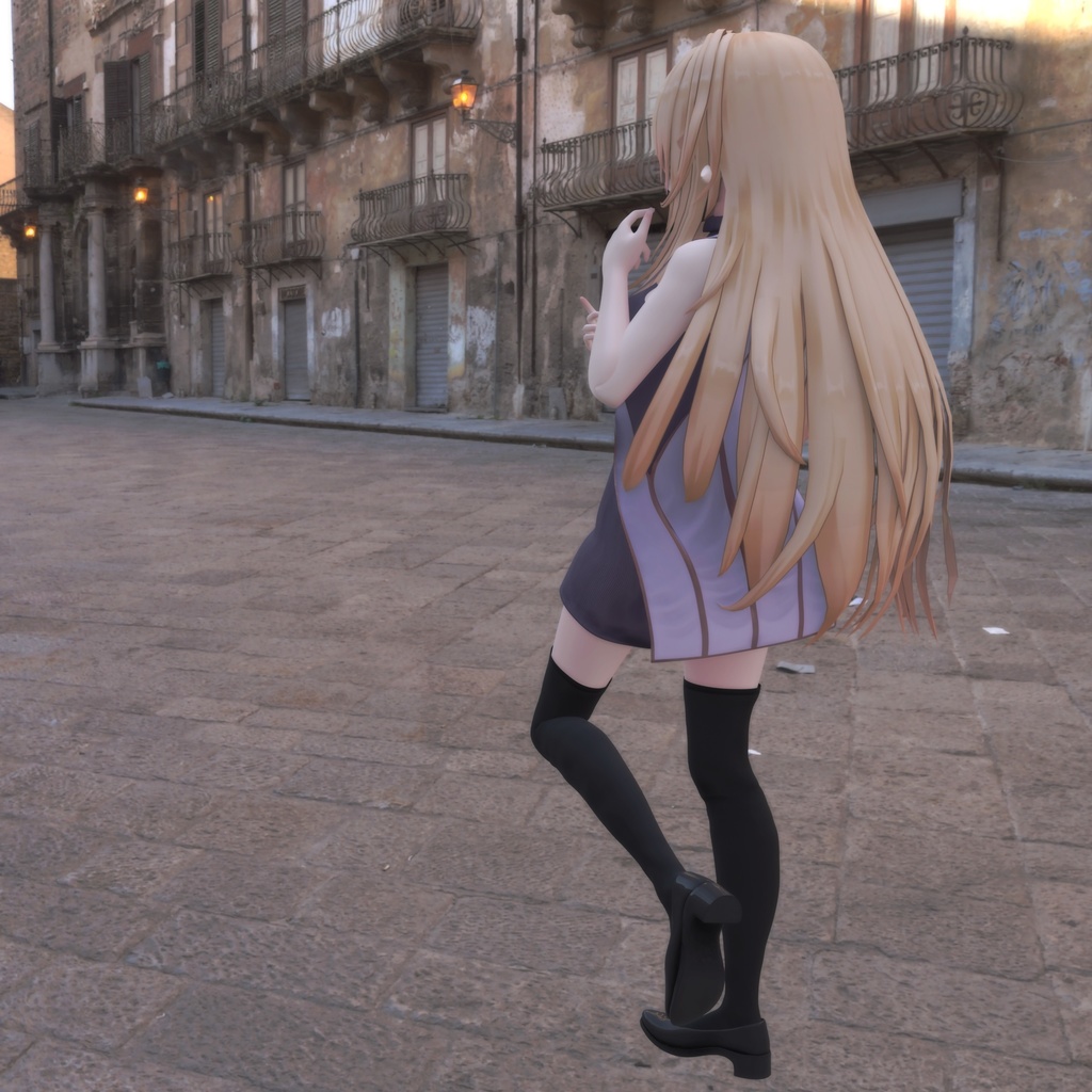 【PB対応】ルシナちゃん用の衣装、タートルネックワンピースセット