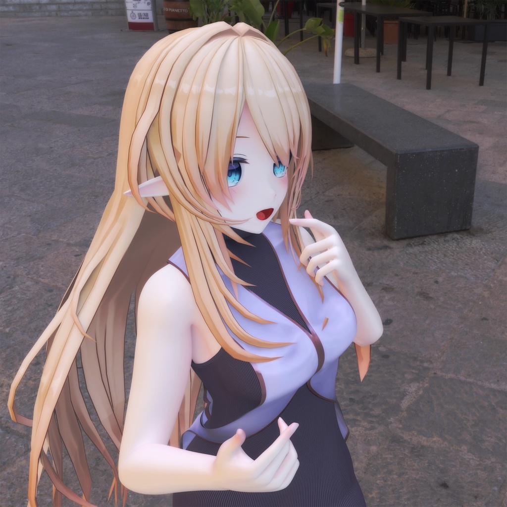 【PB対応】ルシナちゃん用の衣装、タートルネックワンピースセット