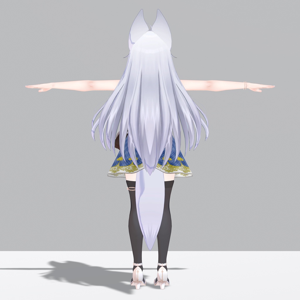 【PB対応】「ウルフェリア」用衣装、サマーキュートコーデ(フリルタンクトップ、フレアスカート)