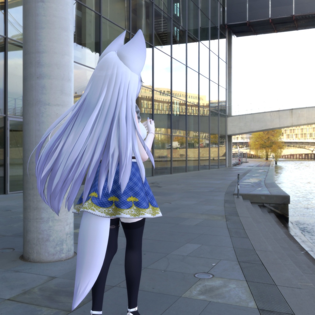 【PB対応】「ウルフェリア」用衣装、サマーキュートコーデ(フリルタンクトップ、フレアスカート)