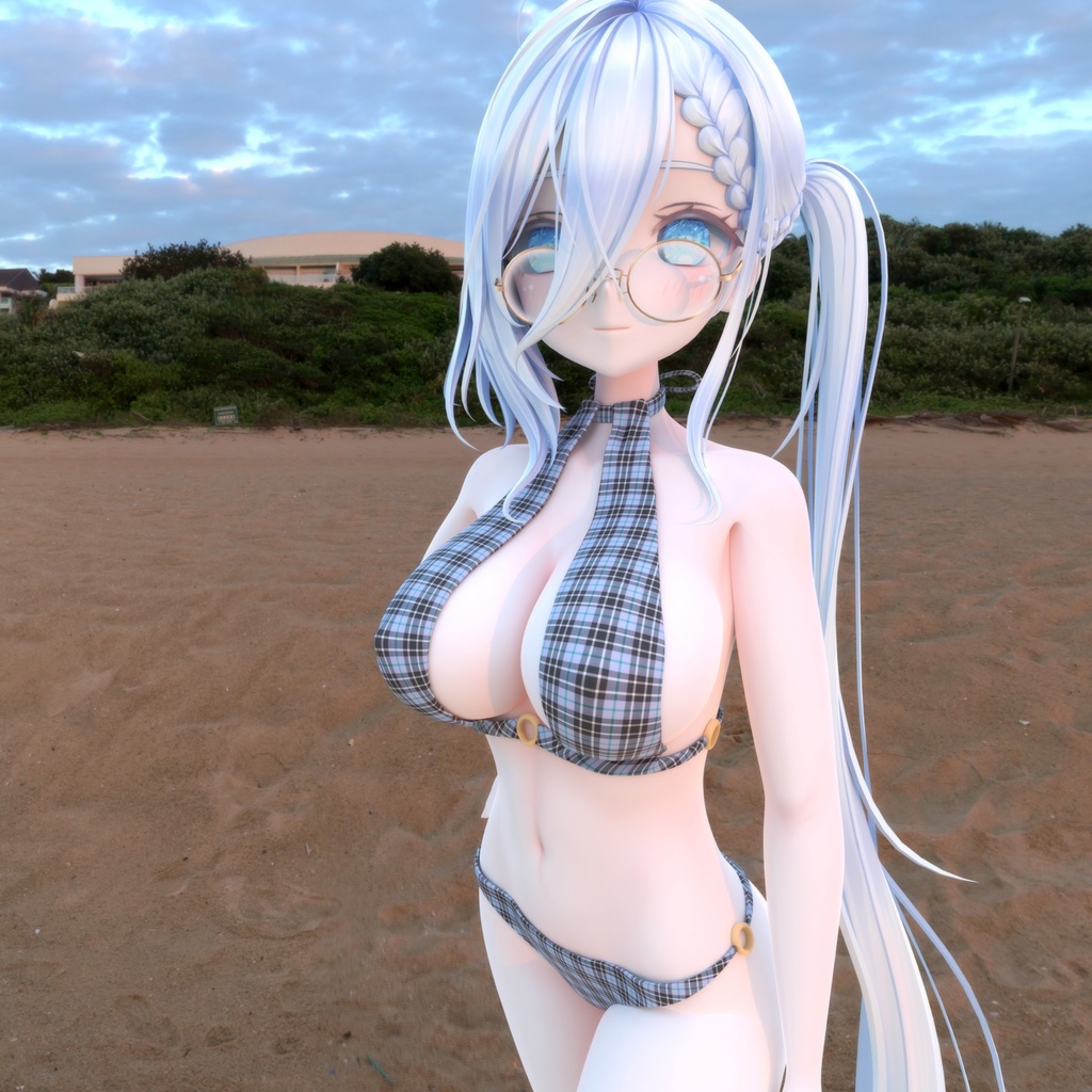 「ギモザード」用衣装、ホルターネックビキニ、テクスチャ4種入り