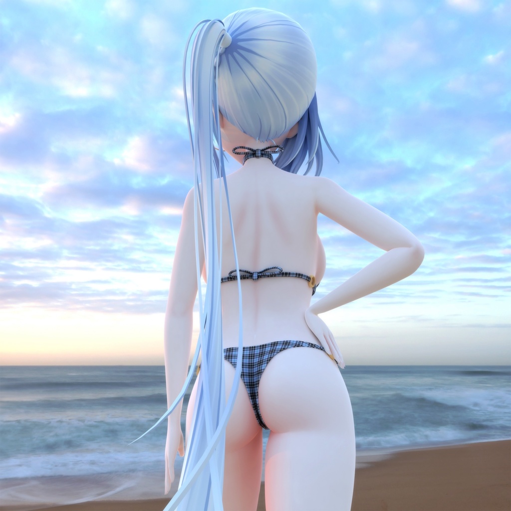 「ギモザード」用衣装、ホルターネックビキニ、テクスチャ4種入り