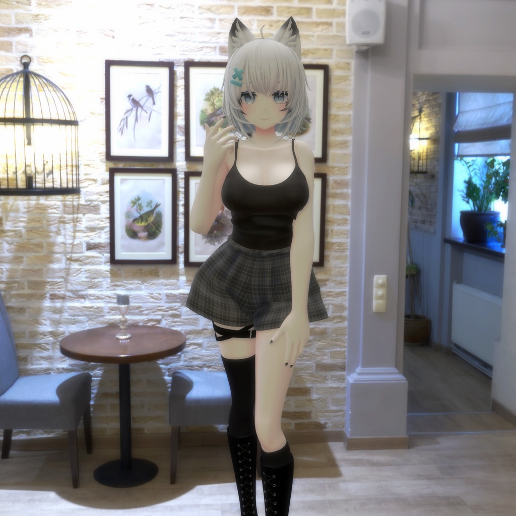 【PB対応/Liltoon】「ヨール -Yawl-」「狐薄」用の衣装、タンクトップ(4色入り)とショートパンツ